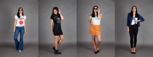 Graphic tees are perfect for a variety of looks, such as '70s inspired, Britich street style, old Hollywood and a rocker outfit for a night on the town.
