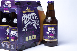Abita Purple Haze is brewed with pilsner, wheat malts and Vanguard hops and has raspberries added in.
